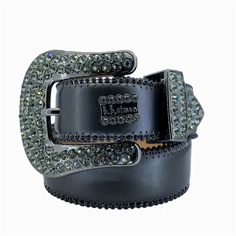 Rhinestone riem voor dames en heren western bling stijl_voghion.com