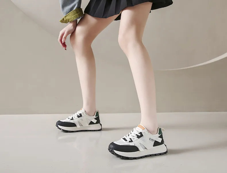 Baskets tendance pour femmes, chaussures de course à pied, style athleisure, mode, rouge, livraison gratuite_voghion.com