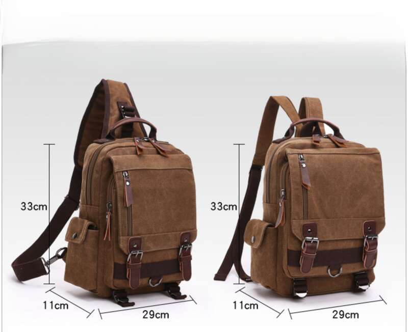 Borsa da viaggio in tela per esterni, zaino singolo diagonale OL, borsa a tracolla_voghion.com