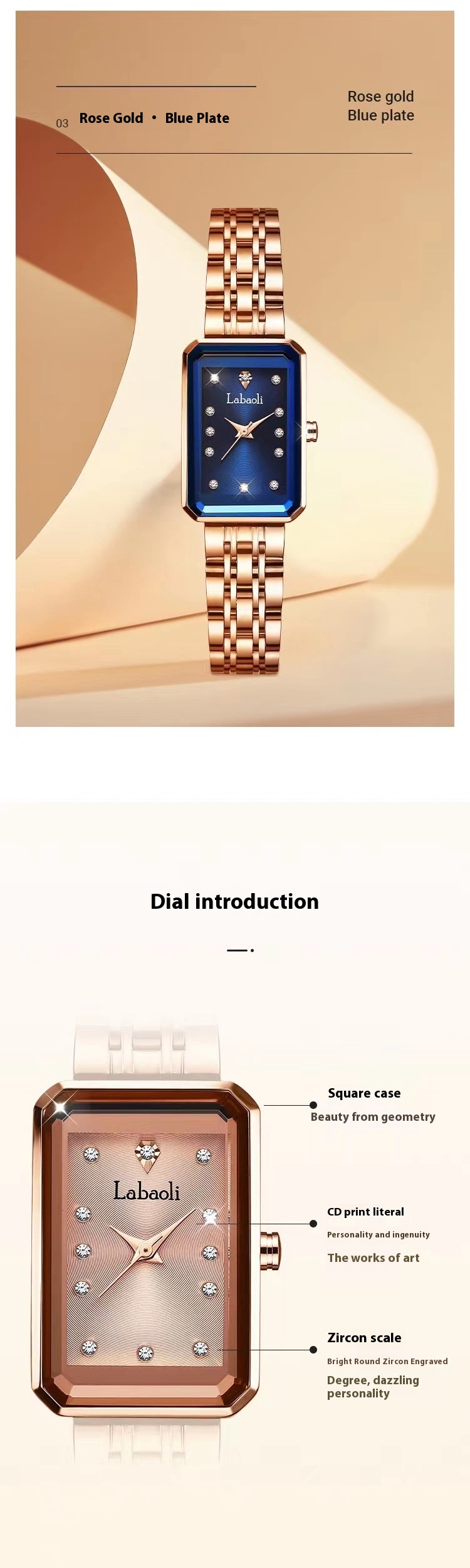 Il nuovo orologio estivo da donna con cinturino in acciaio versatile quadrato piccolo stile Instagram di Labaoli_voghion.com