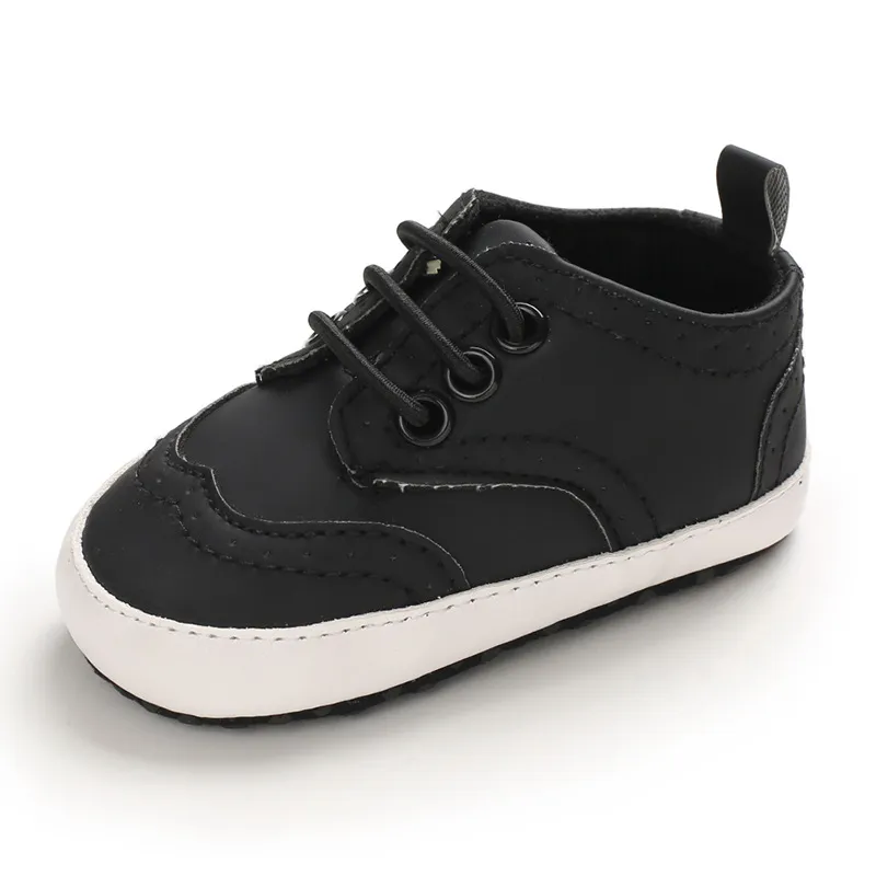 Babydop för pojke nyfödd vit kausal mjuk sula halkfri flicka Cutefeet lätta småbarn spädbarn första gångskor_voghion.com
