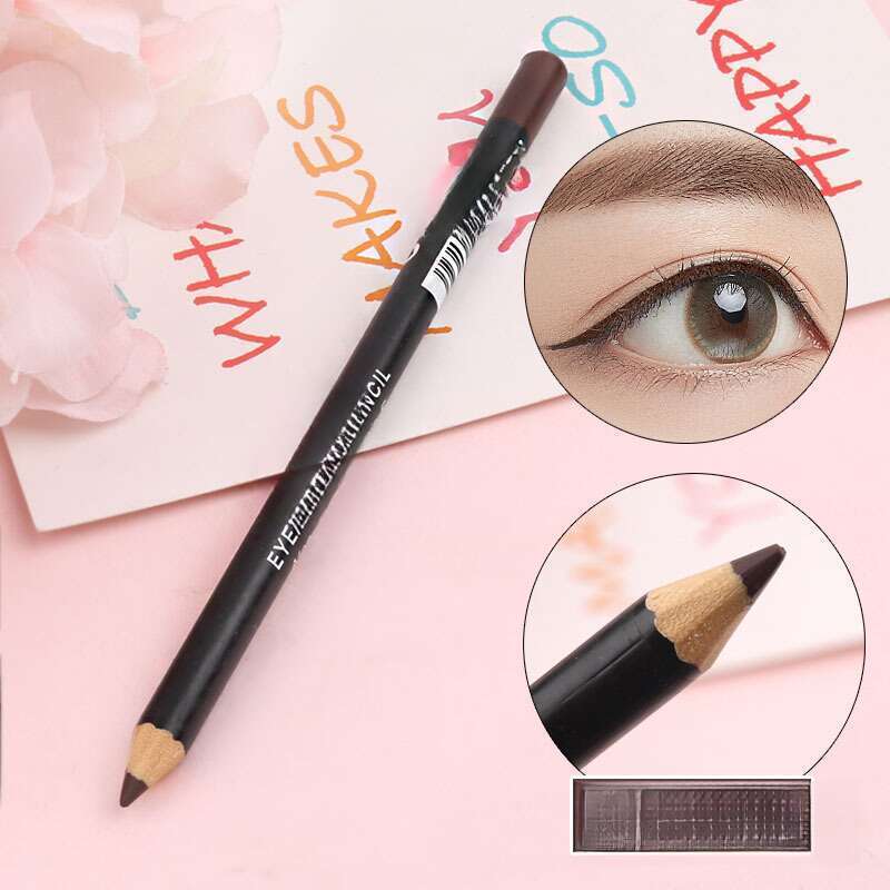 Waterproof, Sweatproof, Non-blotting, Newbie Brown Black Hard Tip Eyebrow Pencil_voghion.com