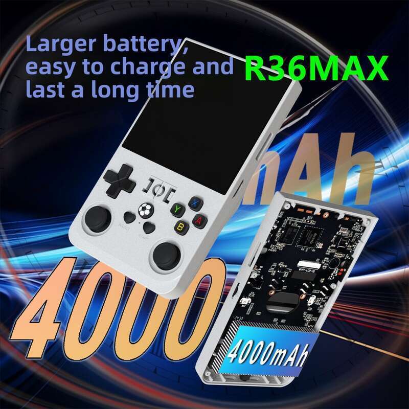 Nyt R36MAX open source håndholdt UX-system 4-tommer HD-storskærm bærbart PSP-spil_voghion.com