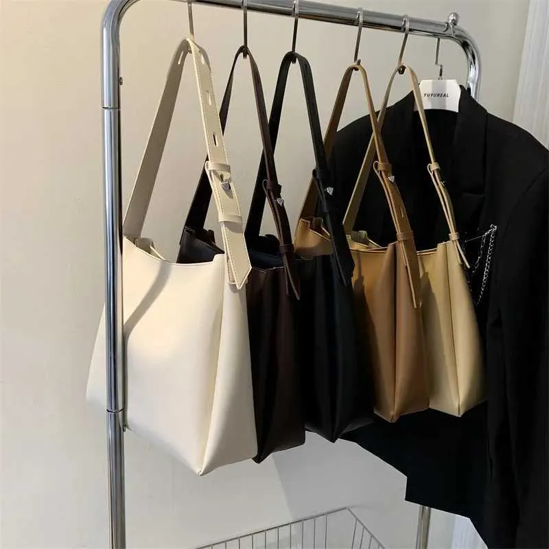 Sac à main et portefeuille en cuir tendance 2024 pour femme, simple, grande capacité, bandoulière, Y241011_voghion.com