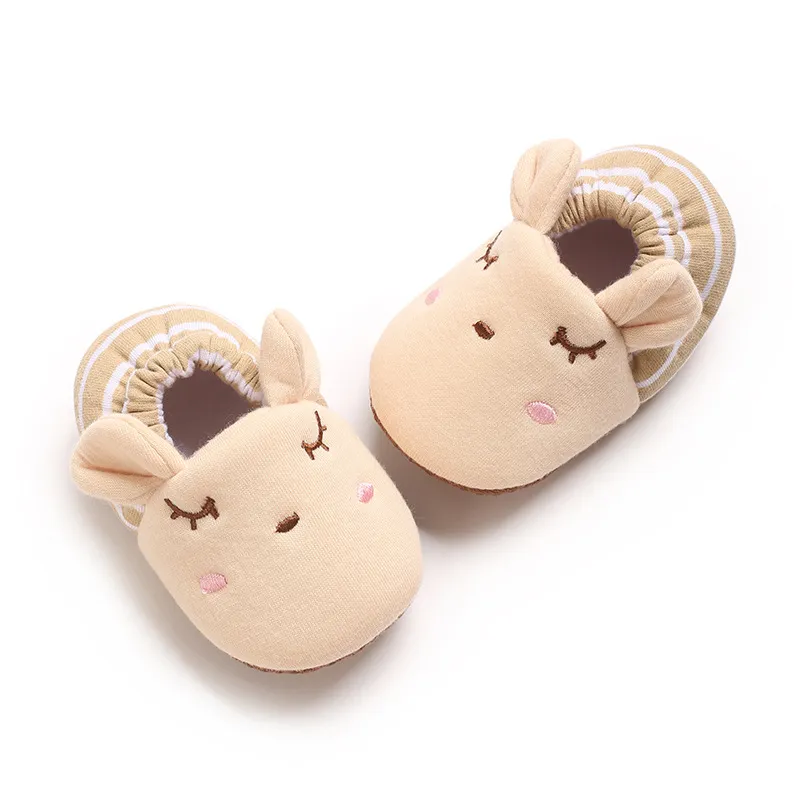 Infant Cartoon Tiere Muster Neugeborenen Socken Littlesprouts Wenig Kleinkind Nicht-slip Krippe Erste Wanderer Winter Baby_voghion.com