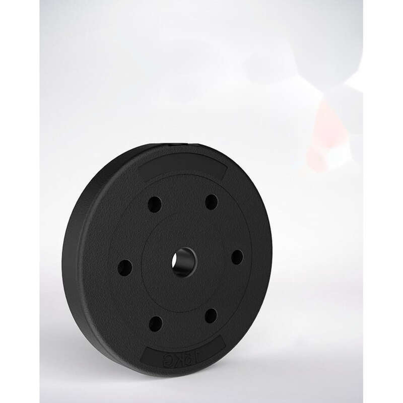 【Vânzare fierbinte în magazin】 Piese de halteră acoperite cu cauciuc, ecologice, greutate completă, gantere cu orificiu mic_voghion.com