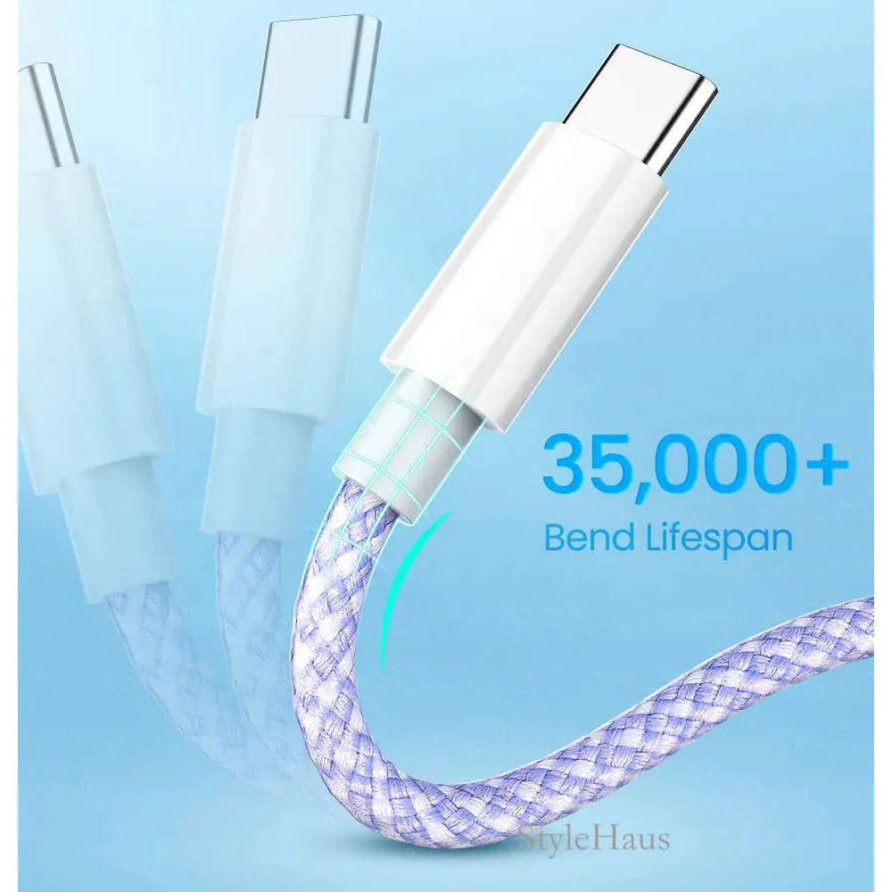Cable de datos de carga rápida tipo C de 3 A, 60 W, 480 Mbps, OD3.8, para iPhone 15, iPhone 12 Pro, iPhone 12 Pro Max, iPhone 12 Mini, iPhone 12 Pro Max, iPhone 12 Mini_voghion.com