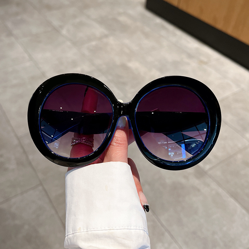 Óculos de sol europeus de moda com armação grande dupla_voghion.com