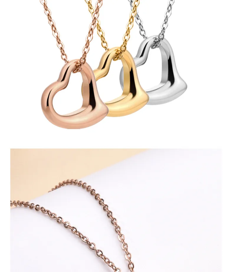 Hose Halsketten Damen Hals Schmuck Valentinstag Göttin Geschenk Schlüsselbein Kette Mini Herz Pfirsich Halskette Für_voghion.com