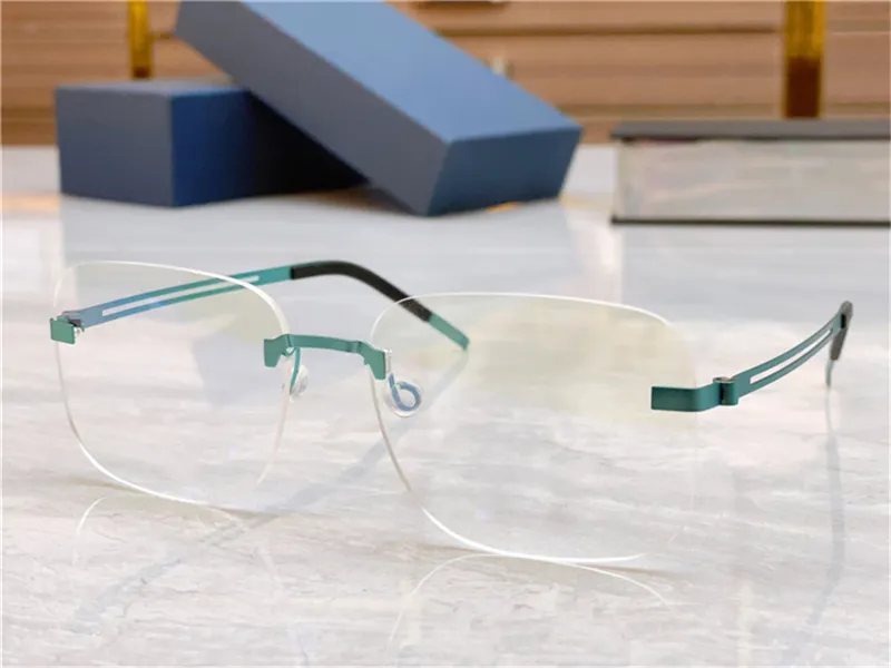 Designer-Mode-Sonnenbrillenrahmen für Männer und Frauen, randlos, anpassbar, verschreibungspflichtig, Retro-Brille, schraubenlos_voghion.com