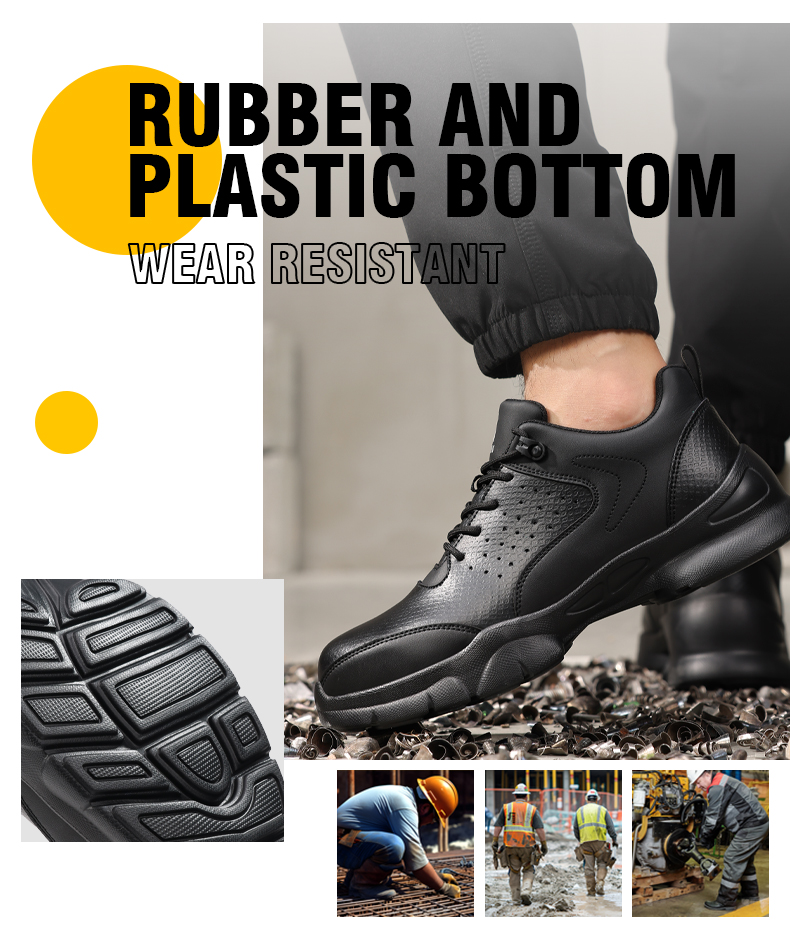 Scarpe antinfortunistiche GUYISA con puntale in plastica per elettricisti, leggere, morbide e comode, 39-44 5051KV_voghion.com