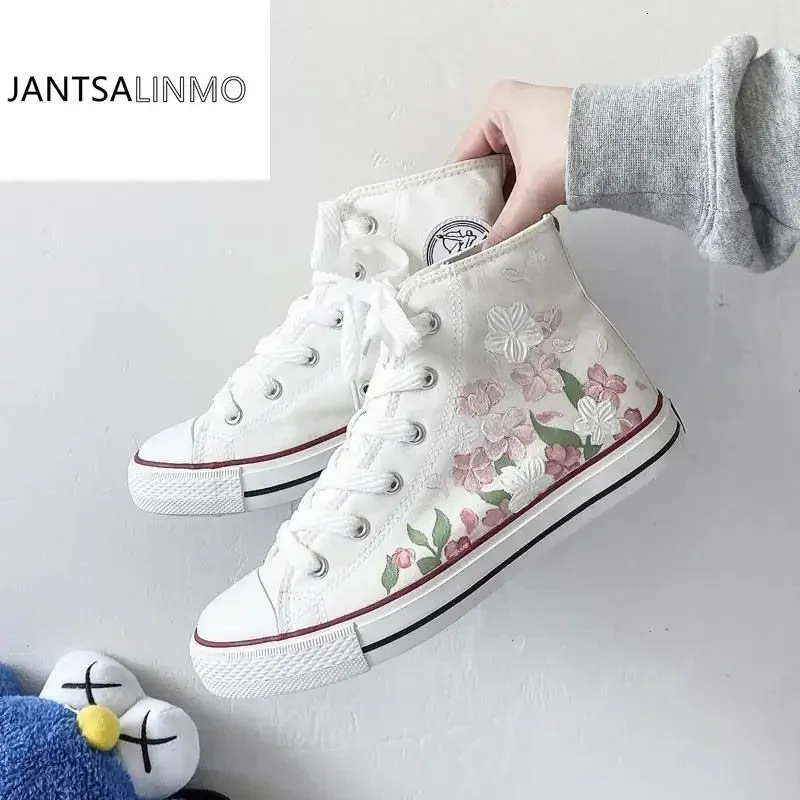 Frühling Herbst Sneakers Canvas Vulkanisieren wer Mode Niedlich Lässig Weich Süß Große Größe Schnürschuhe Damen 240624_voghion.com