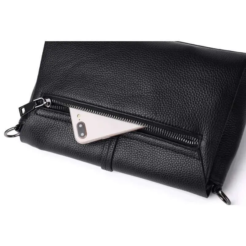 New Arliwwi Designer Real Cow Leather Lady's Flap Messenger Bags Soft Genuine Cowhide Functional Shoulder Handbags_voghion.com