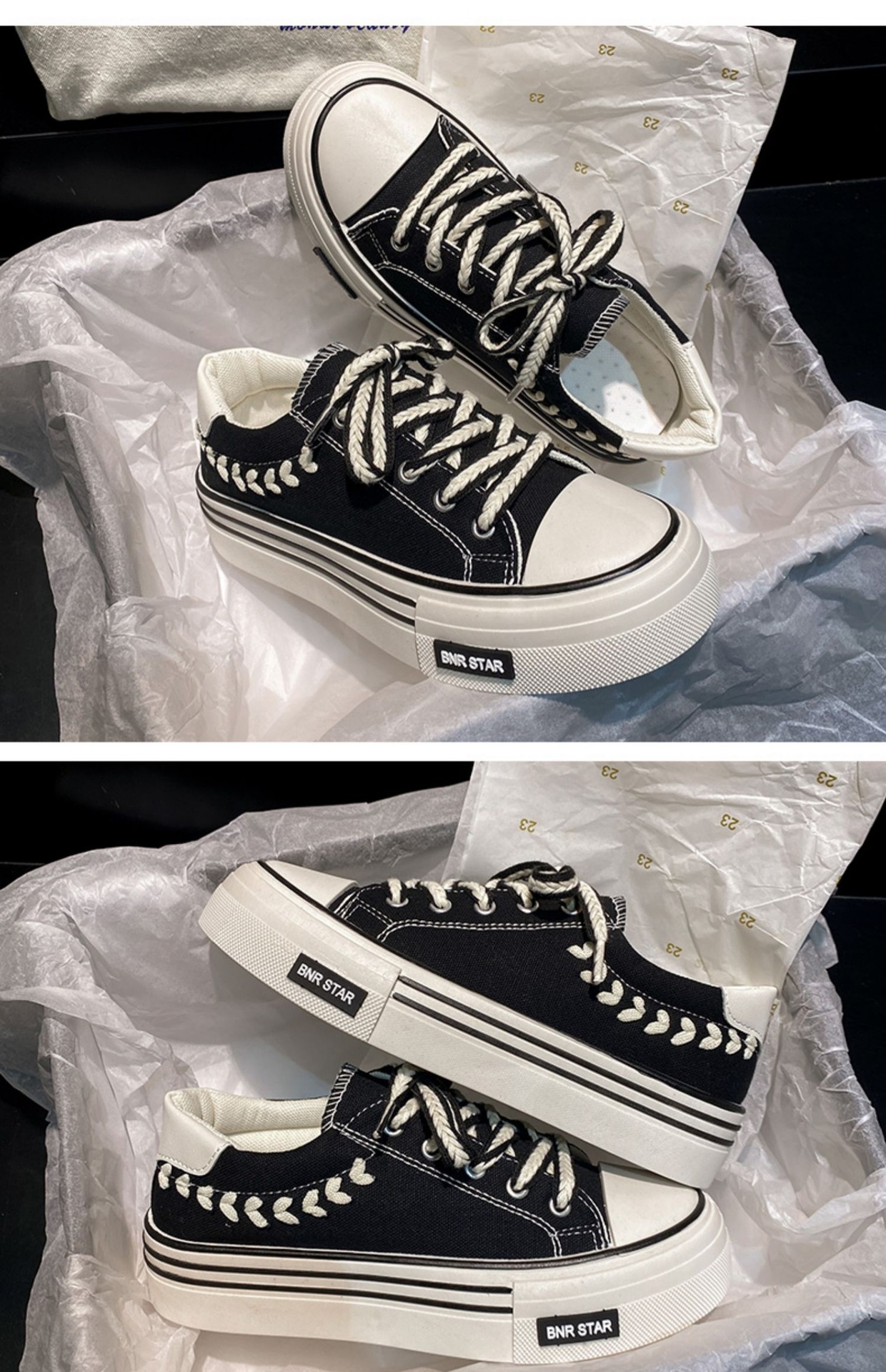 Canvas Damenschuhe, Ins Wind Tide Studentinnenschuhe, Herbst und Sommer Hunderte von Nischendesign Mode Vielseitig_voghion.com