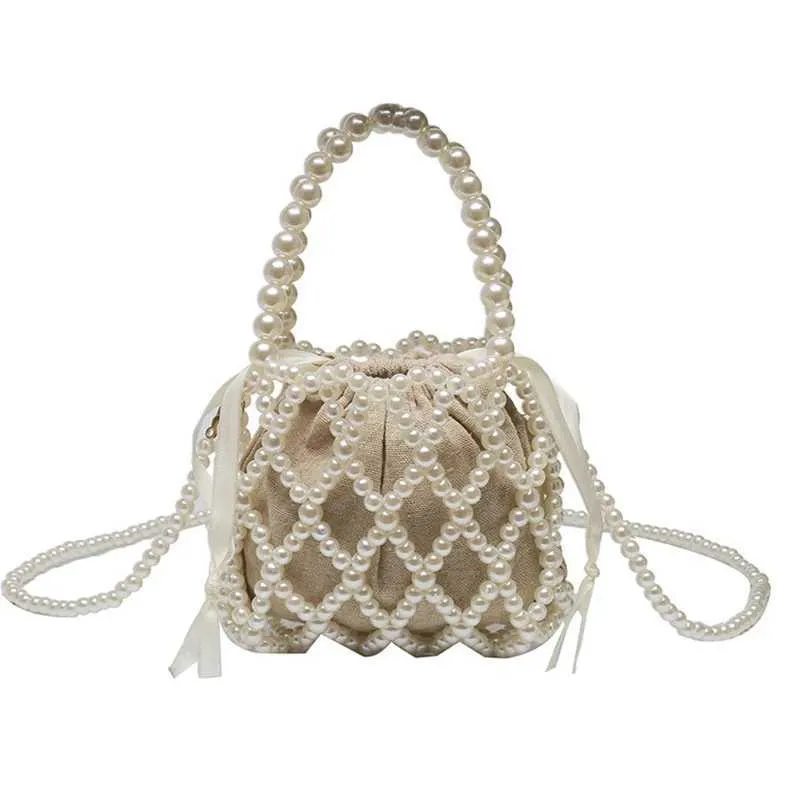 Borsa a mano retrò con perline e borsa a tracolla per donna_voghion.com