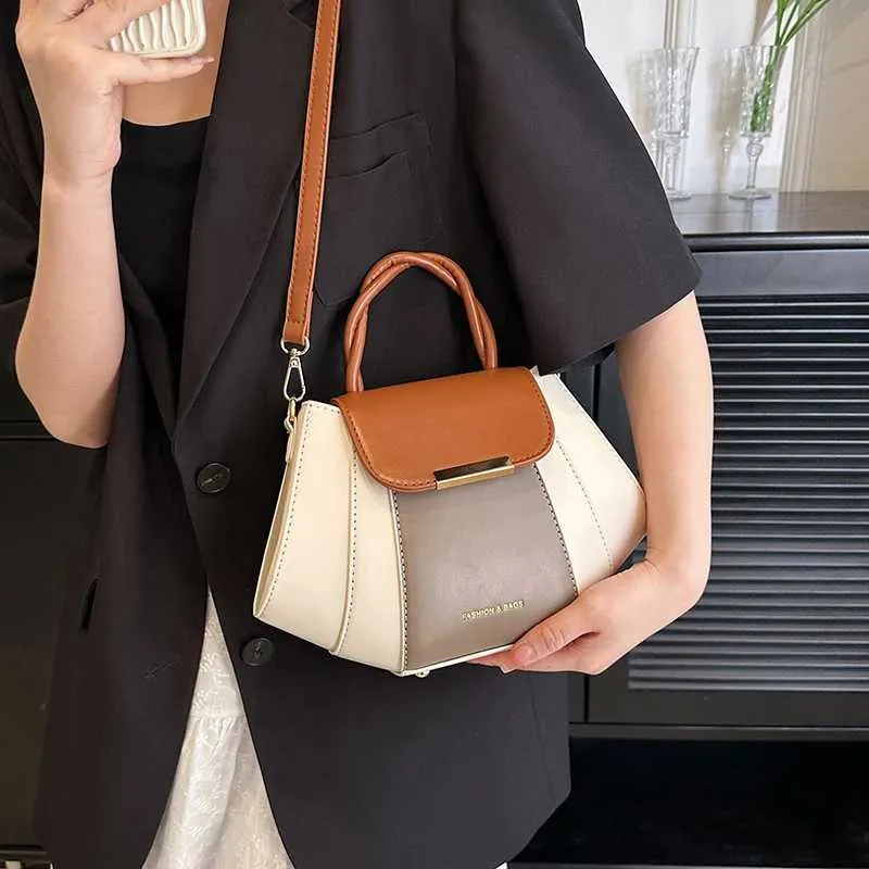 High Quality Soft Leather Handbag Women Purses Female Designer Patchwork Ladies Shoulder Crossbody Bag Sac A Main_voghion.com