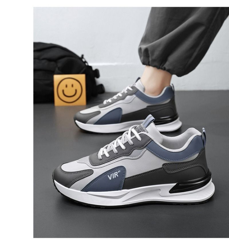 Baskets casual homme blanches plateforme outdoor confortables_voghion.com