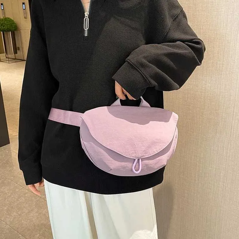 Borsa a tracolla elegante da donna borsa spalla e marsupio nylon_voghion.com