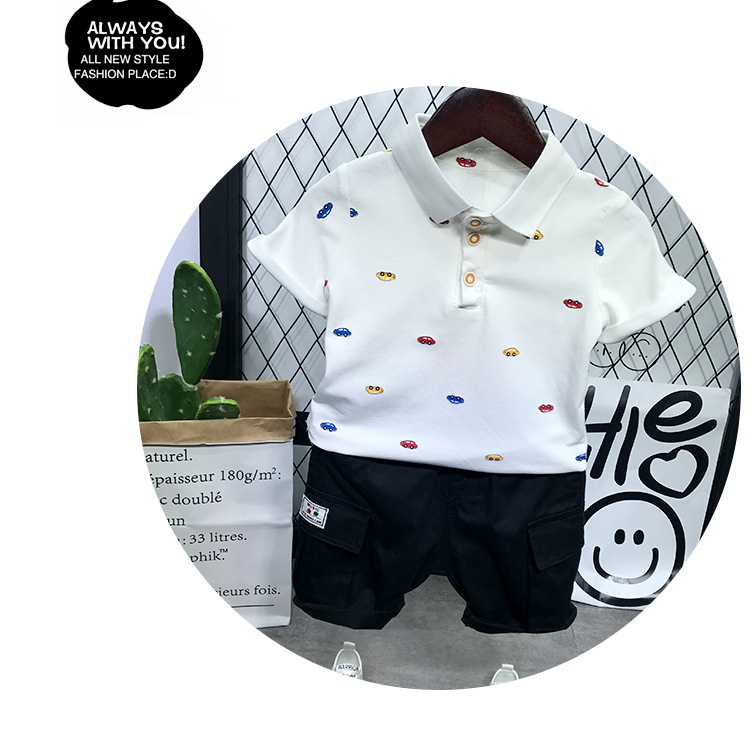 POLO transpirable de verano para madres y niños con solapa, camiseta holgada de manga corta para bebé, camiseta moderna para niños_voghion.com