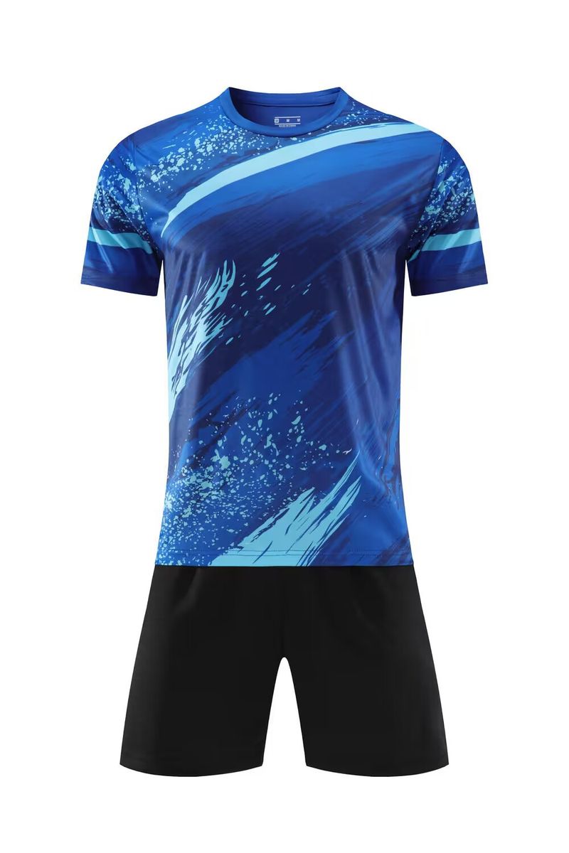 Speed Match Sports Team Uniform Short Sleeved Printed Custom Training Football Suit Set For Men And Adults_voghion.com