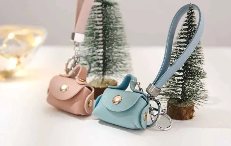 Süße Mini-Geldbörsen Mädchen kleine Kopfhörer-Box weiches Leder Haushälterin Schlüsselanhänger Brieftasche Beutel Frauen Taschen tragbar_voghion.com