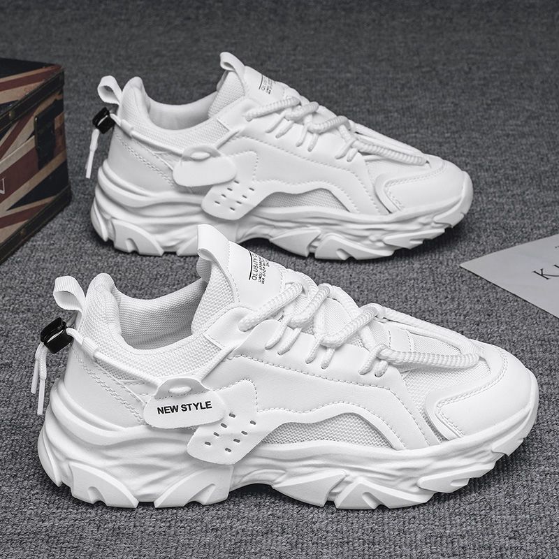 Zapatos de seguridad para el trabajo para hombre, transpirables, informales, negros, deportivos, de malla, con suela gruesa y aumento de altura, de verano_voghion.com
