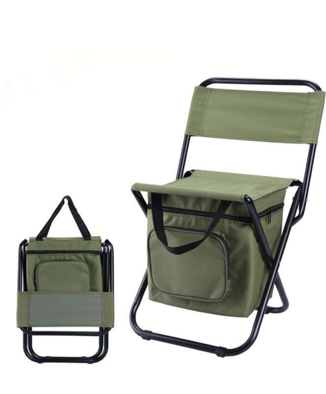 Choose It For Outdoor Leisure! Portable Folding Ice Pack Chair With Super Convenient Insulation And Storage_voghion.com