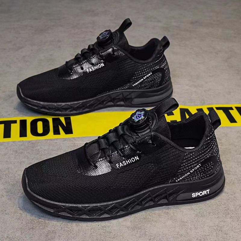 Men's 2024 summer new breathable fashionable mesh men's trendy and versatile rotating buckle sports shoes_voghion.com