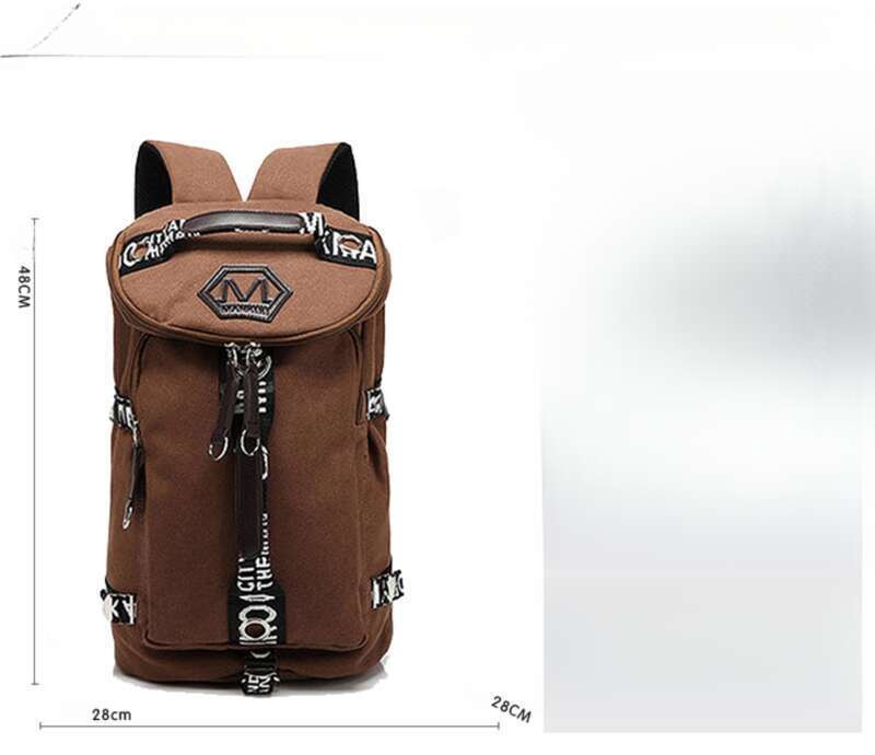 canvas Men's Trendy Student Youth Travel Bag, Computer Large Capacity Backpack_voghion.com