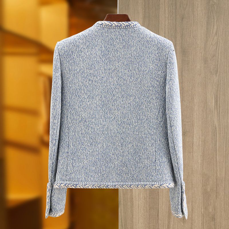 Giacca da donna in tweed di alta qualità autunno e inverno, nuova giacca da donna, stile fresco, squisita, piccola e profumata_voghion.com