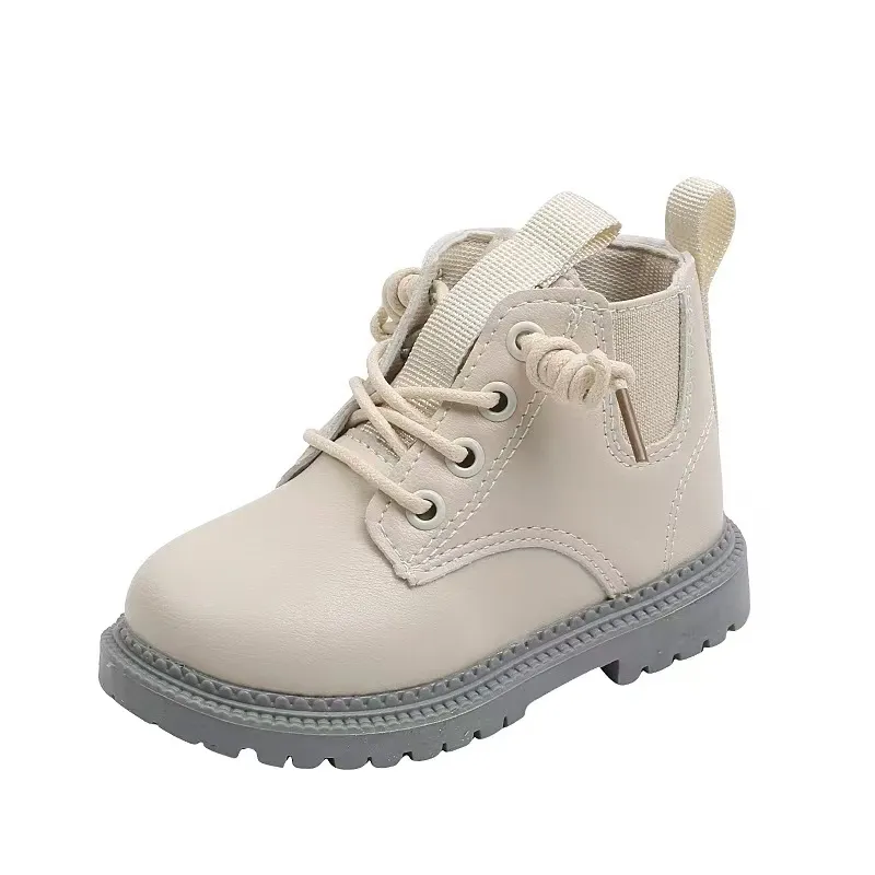 Stylish Children's Fleece Martin Snow Boots Cozy Durable Side-Zip Design for Boys and Girls Aged 1-5 Years_voghion.com