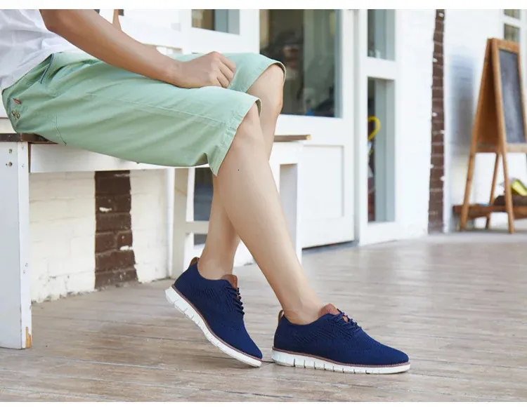 Mocassini oxford in mesh da uomo - scarpe in pelle eleganti_voghion.com