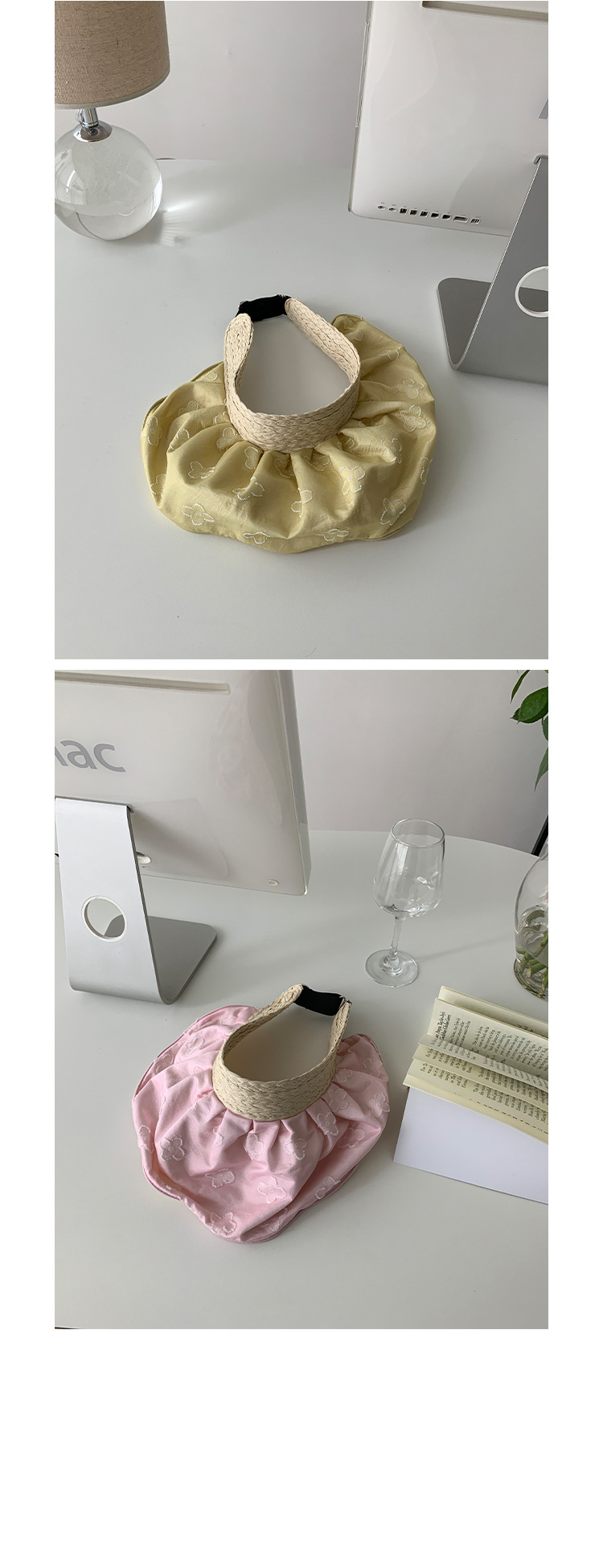 Women's Wide Brim Sun Visor Hat With Uv Protection For Summer_voghion.com