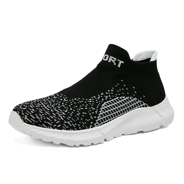 Slip On Men Outdoor Lightweight Men's Loafers Non-slip Soft Male Walking Shoes Breathable Mesh Casual Sneakers 2024_voghion.com