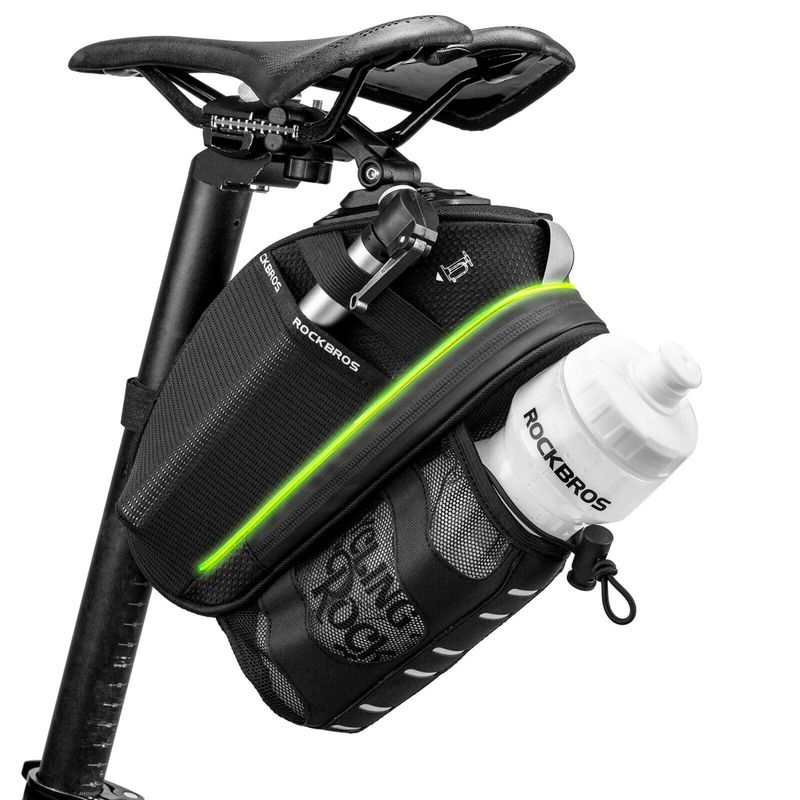 ROCKBROS Satteltasche, 1,5L Tasche mit Flaschenhalter, für Fahrradsitz_voghion.com