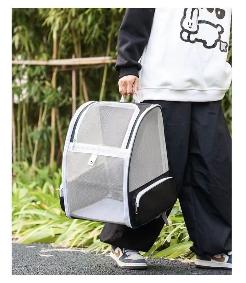 Katzentasche, Hundetasche, Outdoor-Tasche, tragbare Haustiertasche, Reppu, Leicht, Faltbar, Abnehmbar, Große_voghion.com