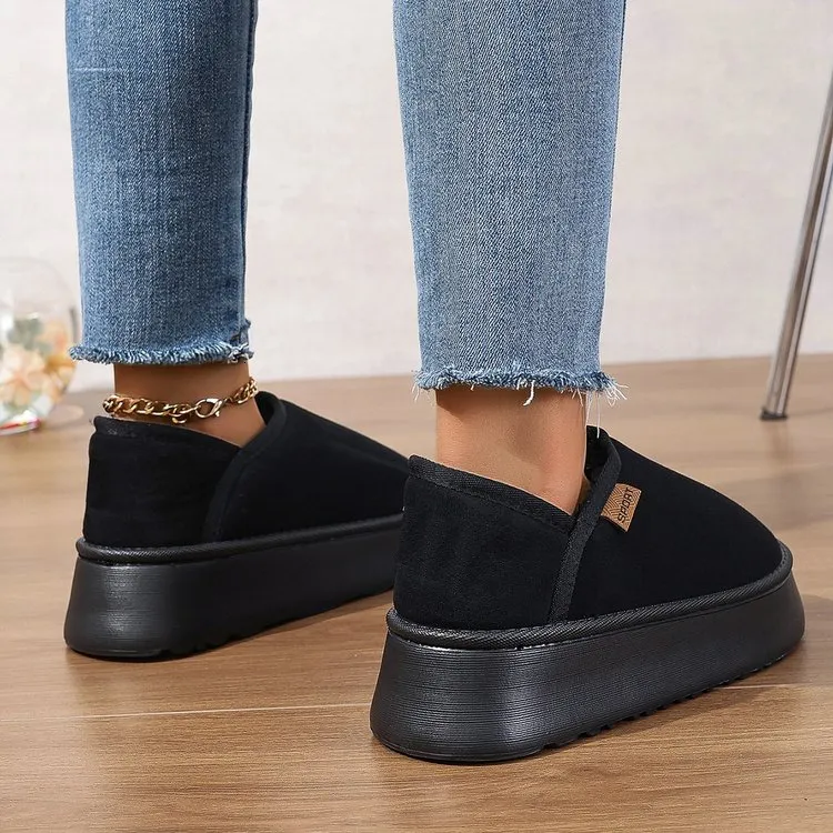 Women's Winter Thick Soled Cotton Running Shoes For Cold Weather_voghion.com