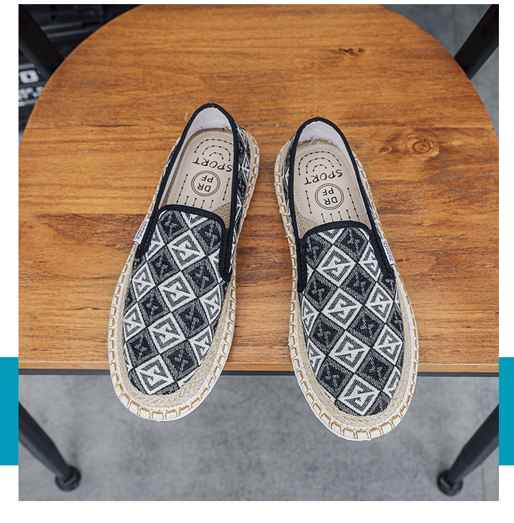 2024 Summer New One Step Old Beijing Cloth Trendy Linen Breathable Fisherman Men's Casual Shoes_voghion.com