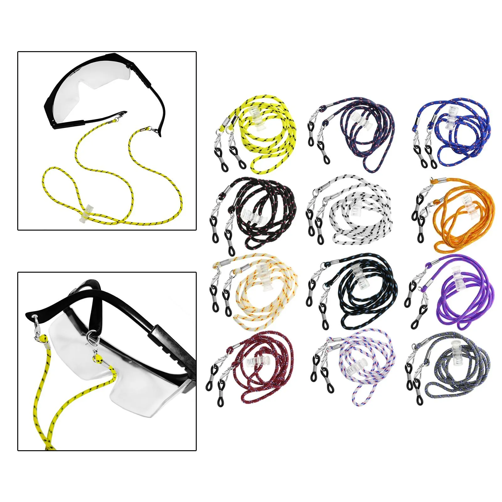 Chains 12x Eyeglass Strap Lanyard Anti Lost Neck Sunglasses Retainer Glasses For Men Woman Adult Kids_voghion.com