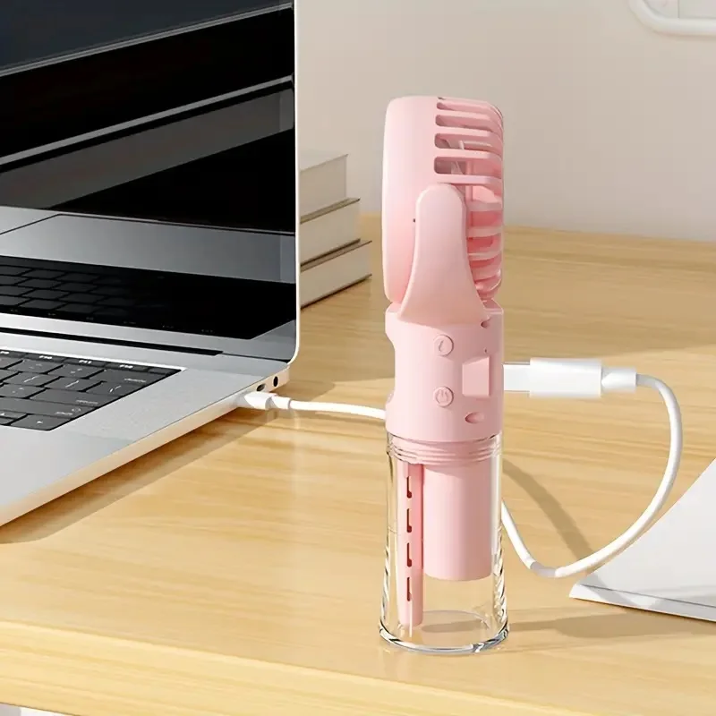 Handlicher Sprühventilator Mit Befeuchter Und Usb-ladefunktion_voghion.com
