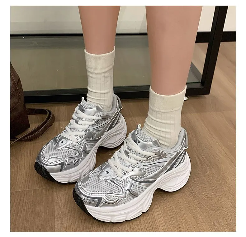Designer For Women New Quality Running Shoes White Red Sier Breathable Outdoor Casual Trainers Sneakers 35-40_voghion.com