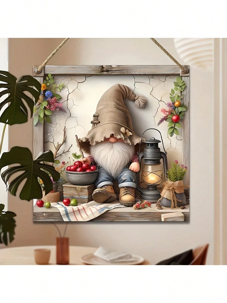 Décoration murale printanière en bois 2D, couronne ronde/carrée, tenture murale et de porte à thème, décoration de chambre, décoration de jardin, décoration de mariage, décoration intérieure, décoration de cuisine_voghion.com