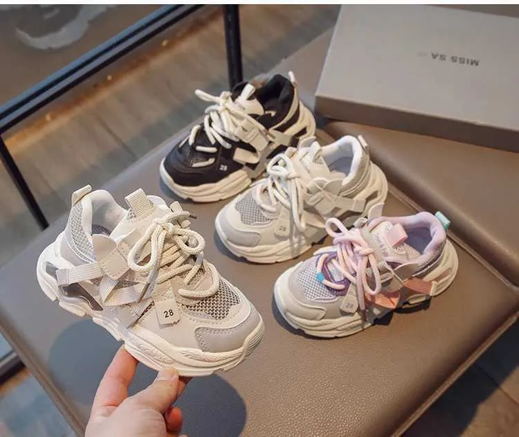 Atletische Outdoor Kinderen Mesh Ademend TPR Casual Sneakers Sport Peuter Jongens Meisjes Hardloopschoenen Kinderen Tennis 36_voghion.com