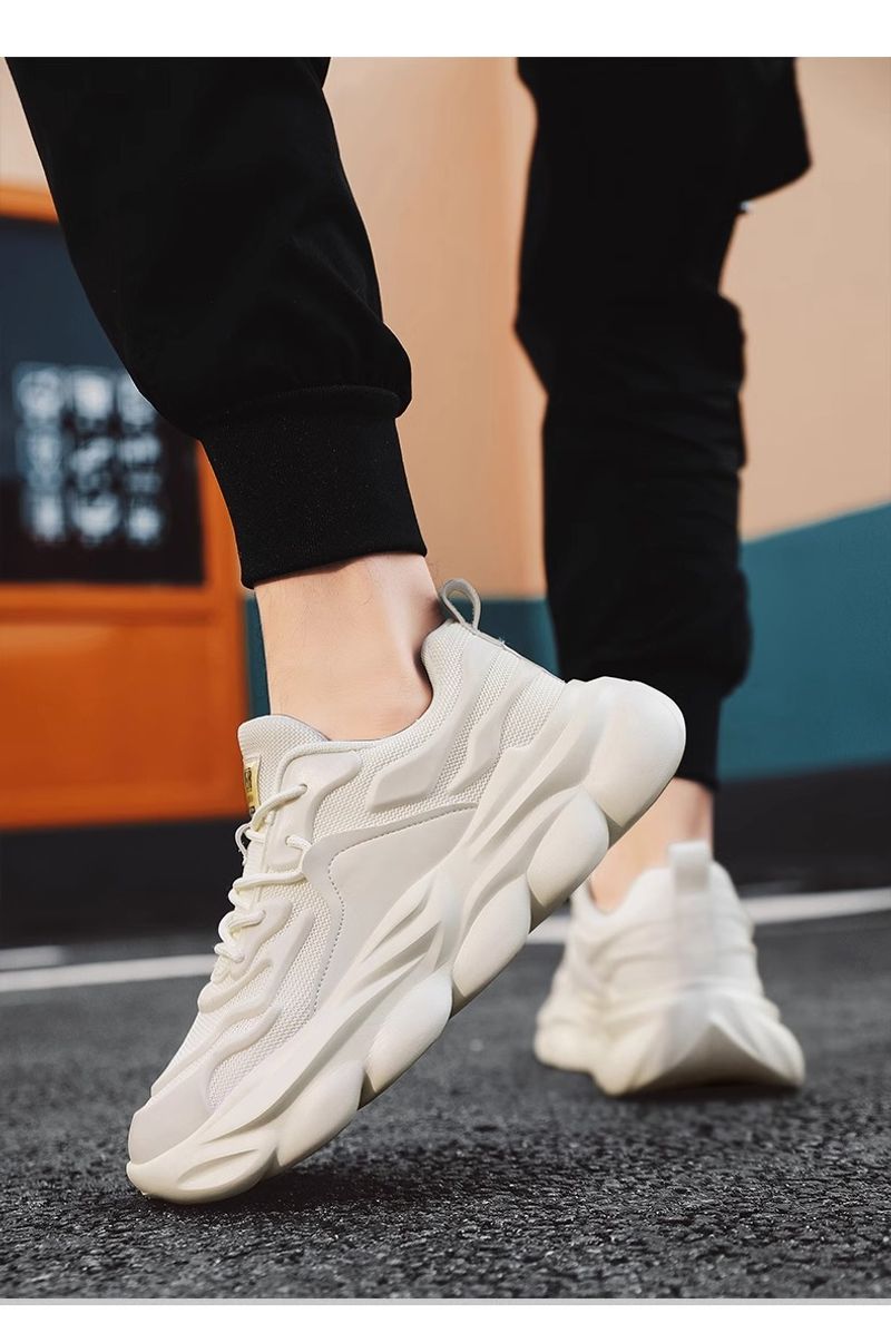Pantofi sport negri casual noi pentru bărbați, alergare, înălțime mare, Daddy_voghion.com