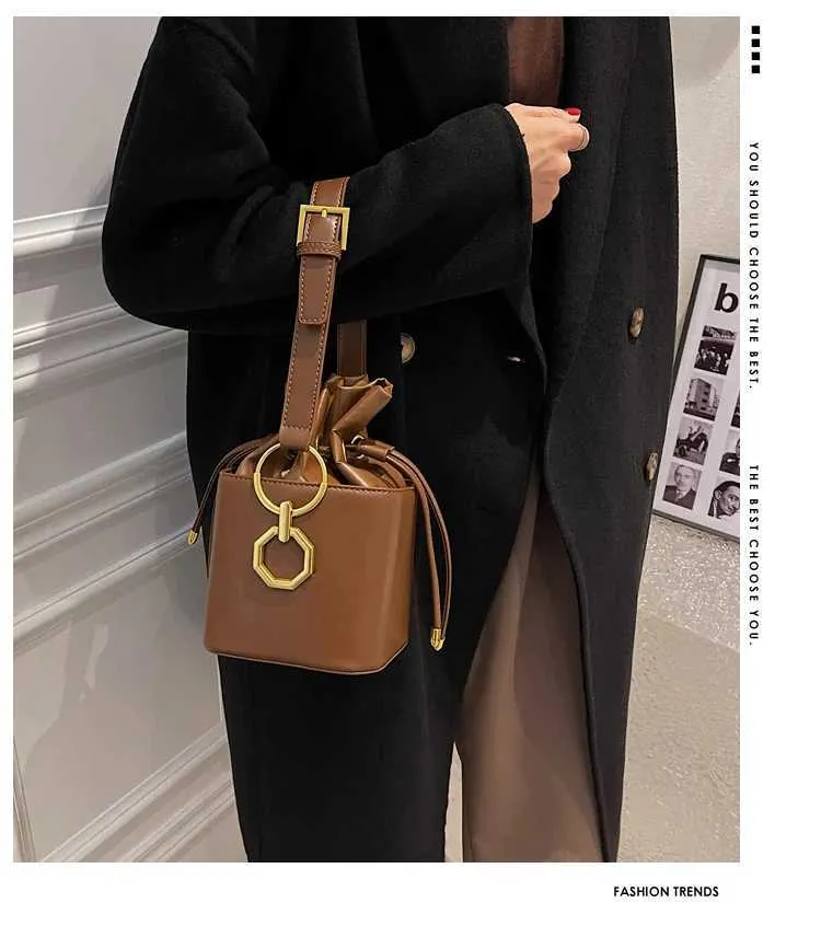 Vintage Mini Crossbody Bag For Women Solid Colour Fashion Handbag_voghion.com