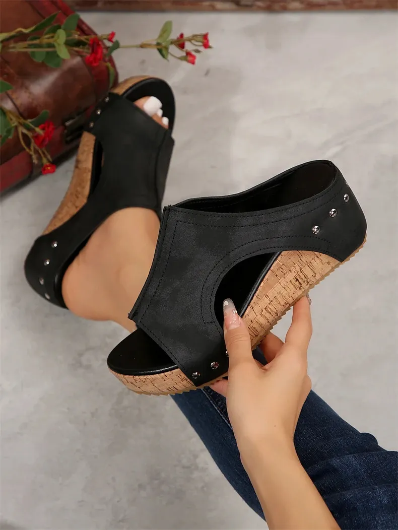 Sandali con zeppa donna comodi traspiranti estivi casual_voghion.com
