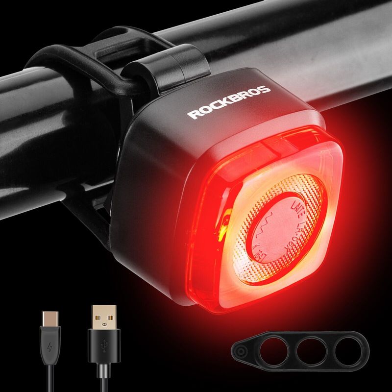 ROCKBROS Lampă de bicicletă impermeabilă IPX5 StVZO spate_voghion.com