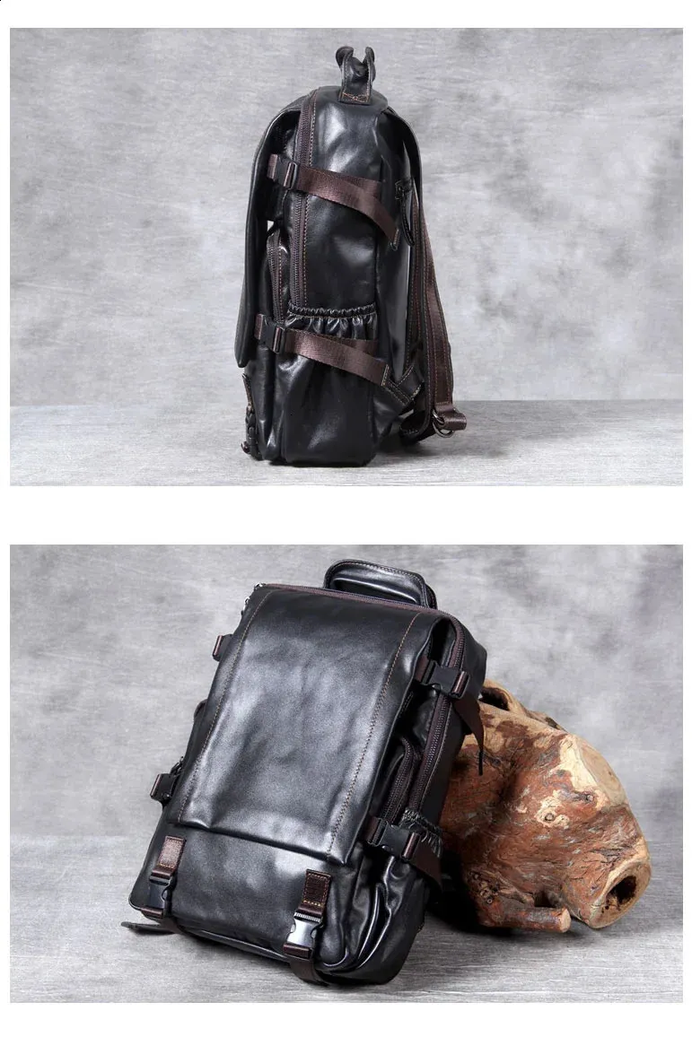 GAGACIA Zaino da uomo autentico fatto a mano in morbida pelle, borsa da viaggio per alpinismo, zaino in pelle bovina di alta qualità per laptop da 15 pollici_voghion.com