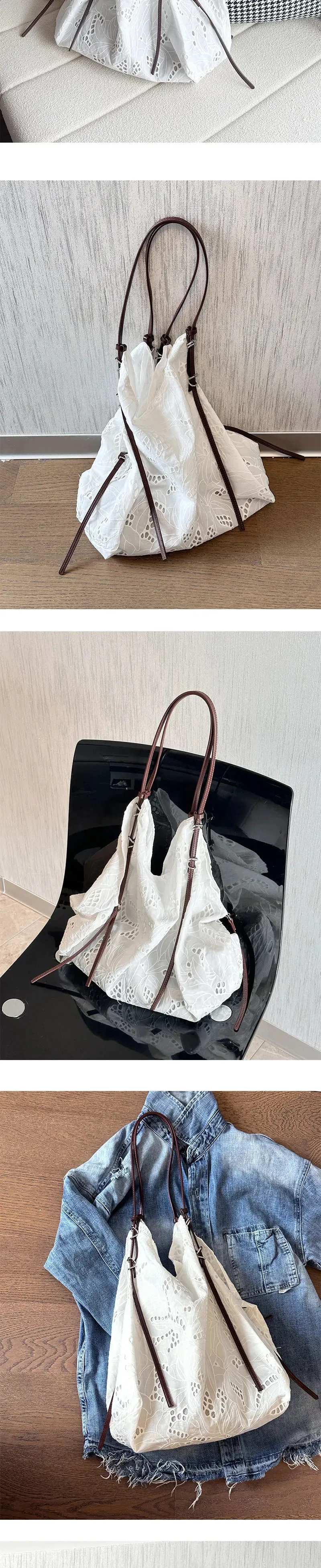 HIGHREAL Handbags Beach Lightweight Students Shoulder Casual Tote Female Style Shopping Woven Bags For Women 240826_voghion.com