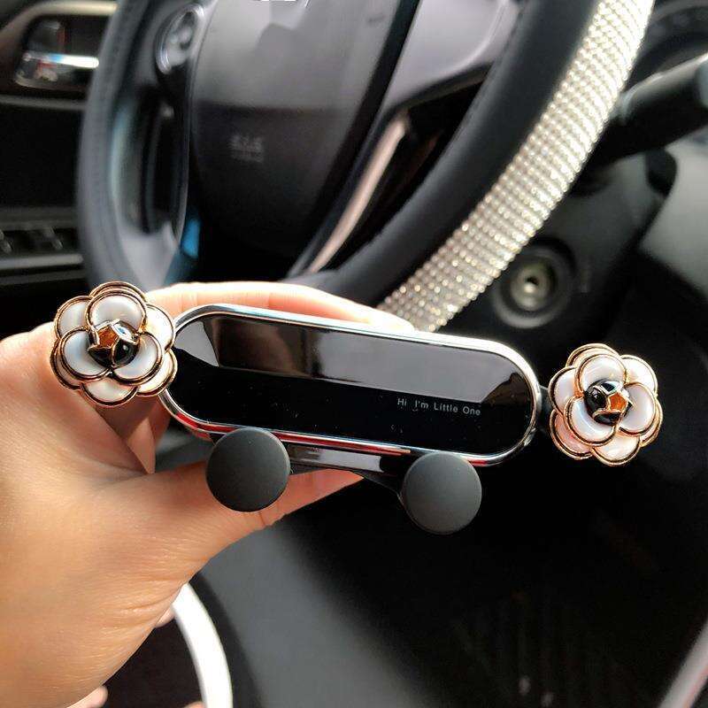 Suport auto pentru telefon mobil, orificiu de evacuare universal multifuncțional, suport fix pentru navigație cu senzor de gravitație tip cataramă_voghion.com